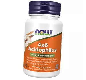 Смесь Пробиотиков, Acidophilus 4X6, Now Foods  60вегкапс (69128005)