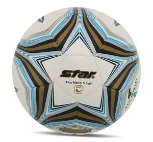 Мяч футбольный Ting Match 5 Light Hybrid SB3145L Star  №5 Бело-голубой (57623044)