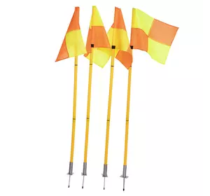 Флаги угловые складные C-4585     Оранжево-желтый (33508166)