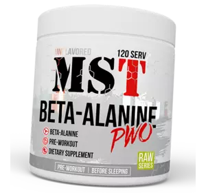 Бета-Аланин, Beta-Alanine Powder, MST  300г Без вкуса (27288007)