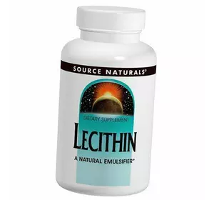 Лецитин соевый, Lecithin, Source Naturals  100гелкапс (72355001)