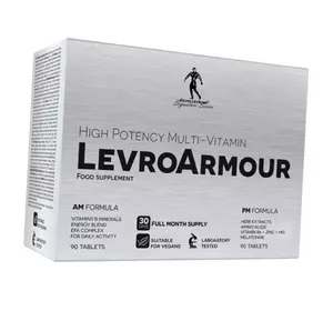 Витаминно-минеральный комплекс для спорта, Levro Armour, Kevin Levrone  180таб (36056001)