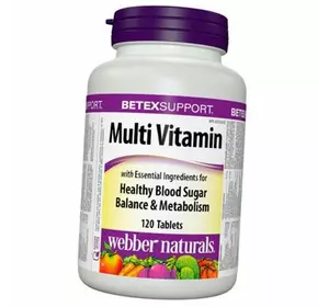 Витаминно-минеральный комплекс, Multi Vitamin, Webber Naturals  120таб (36485033)