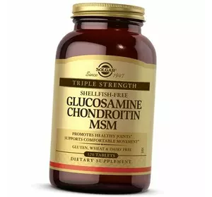 Глюкозамин Хондроитин МСМ, Glucosamine Chondroitin MSM, Solgar  120таб (03313008)