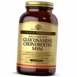 Глюкозамин Хондроитин МСМ, Glucosamine Chondroitin MSM, Solgar  120таб (03313008)