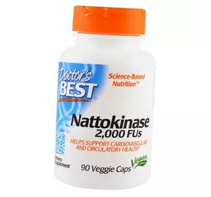 Наттокиназа, Nattokinase 2000, Doctor's Best  90вегкапс (72327003)