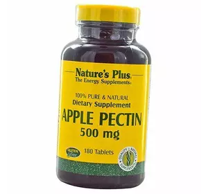 Яблочный пектин, Apple Pectin 500, Nature's Plus  180таб (69375007)