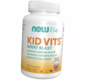 Детские витамины, Kid Vits, Now Foods  120таб Ягодный микс (36128035)