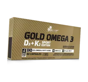Омега 3 с Витаминами Д3 К2, Gold Omega-3 D3+K2 Sport Edition, Olimp Nutrition  60гелкапс (67283006)