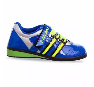 Штангетки обувь для тяжелой атлетики OB-1265 Zelart  42 Сине-салатовый (06363043)