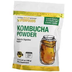 Порошок чайного гриба, Superfoods Kombucha Powder, California Gold Nutrition  160г (05427010)