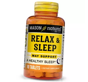 Средство для спокойствия и крепкого сна, Relax and Sleep, Mason Natural  90таб (71529023)
