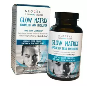 Комплекс для увлажнения кожи, Glow Matrix Advanced Skin Hydrator, Neocell  90капс (68342005)
