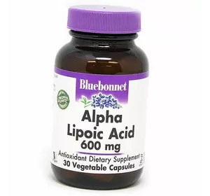 Тиоктовая Кислота, Alpha Lipoic Acid 600, Bluebonnet Nutrition  30вегкапс (70393008)