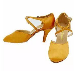 Туфли для бальных танцев стандарт F-Dance LD6001 Zelart  39 Кедр (06363036)