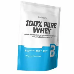 Сывороточный Протеин, с добавлением аминокислот, 100% Pure Whey, BioTech (USA)  454г Черный бисквит (29084015)