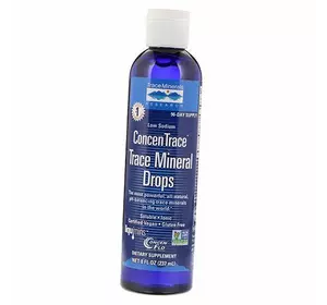Мультиминералы, ConcenTrace Trace Mineral Drops, Trace Minerals  237мл (36474002)