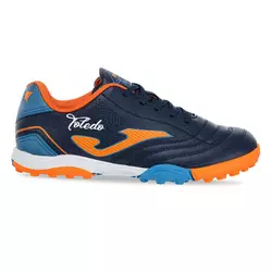 Сороконожки обувь футбольная детская Toledo TOJW2303TF   38 Темно-синий-оранжевый (57590050)