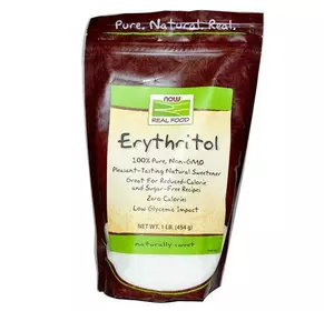 Эритритол сахарозаменитель, Erythritol, Now Foods  454г (05128020)