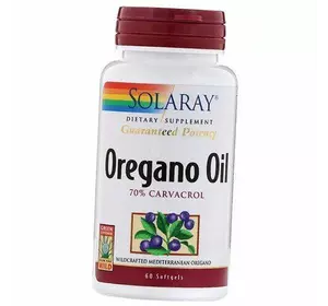 Масло орегано, Oregano Oil, Solaray  60гелкапс (71411038)