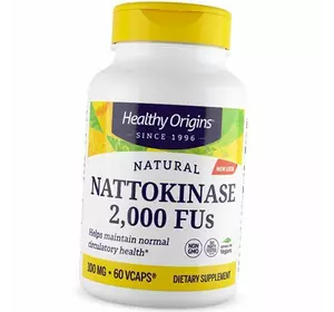 Наттокиназа, Nattokinase 2000, Healthy Origins  60вегкапс (72354001)