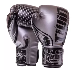 Перчатки боксерские FBGVS12-TW7 Twins  10oz Черно-серый (37426154)