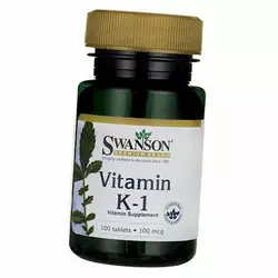 Витамин К1, Vitamin K-1 100, Swanson  100таб (36280034)