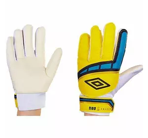 Перчатки вратарские юниорские FB-838 No branding  9 Желто-голубой (57429067)