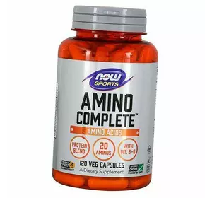 Комплекс Аминокислот для спортсменов, Amino Complete, Now Foods  120вегкапс (27128001)