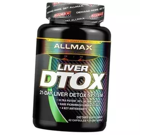 Детоксикация печени с силимарином, Liver D-tox, Allmax Nutrition  42капс (71134001)