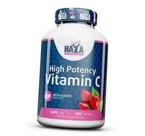 Витамин С с Шиповником, Vitamin C with Rose Hips 1000, Haya  100таб (36405037)
