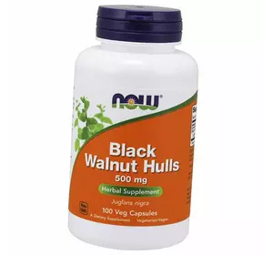 Скорлупа черного ореха, Black Walnut Hulls 500, Now Foods  100вегкапс (71128071)