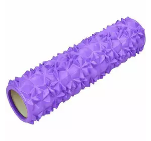 Роллер для йоги и пилатеса FI-0458    45см Фиолетовый (33508017)