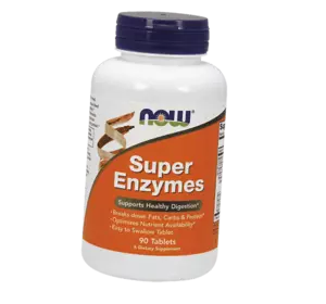 Пищеварительные Ферменты, Super Enzymes, Now Foods  90таб (69128015)