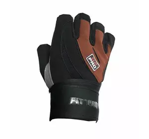 Перчатки для тяжелой атлетики FP-04 S2 Pro Power System  M Черно-коричневый (07227025)