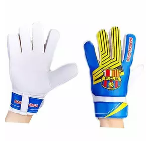 Перчатки вратарские юниорские FB-0029 No branding  6 Сине-желтый Barcelona (57429339)
