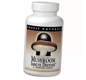 Комплекс из 16 разновидностей грибов, Mushroom Immune Defense, Source Naturals  60таб (71355021)