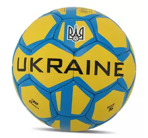 Мяч футбольный Ukraine FB-9536 Ballonstar  №5 Желто-синий (57566171)