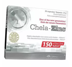 Цинк Бисглицинат Хелат, Chela-Zinc, Olimp Nutrition  30капс (36283150)