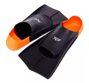 Ласты для тренировок в бассейне короткие с закрытой пяткой PL-6090 Cima  39-41 Черно-оранжевый (60437026)