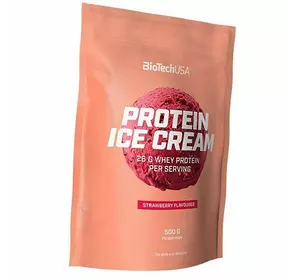 Протеиновое мороженое, Protein Ice Cream, BioTech (USA)  500г Клубника (05084010)