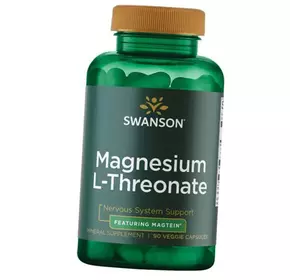 Магний Треонат, Magnesium L-Threonate, Swanson  90вегкапс (36280102)