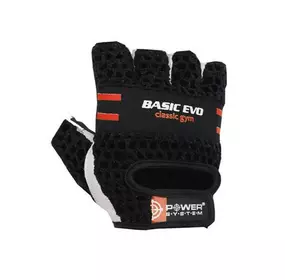 Перчатки для фитнеса и тяжелой атлетики Basic Evo PS-2100 Power System  S Черно-красный (07227046)