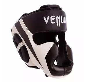 Шлем боксерский с полной защитой BO-7041 Zelart  S Черно-белый (37429473)