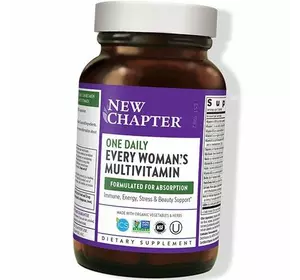 Ежедневные витамины для женщин, Every Woman's One Daily Multivitamin, New Chapter  72вегтаб (36377006)