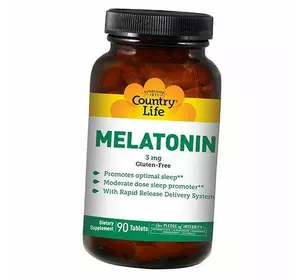 Мелатонин, Melatonin 3, Country Life  90таб (72124001)