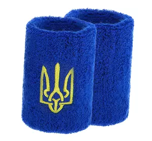 Напульсник спортивный махровый Герб Украины BC-9280 FDSO   Синий (35508021)