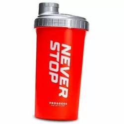 Шейкер для протеина, Shaker Progress New, Progress Nutrition  700мл Красно-серебряный (09461002)