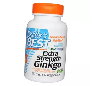 Гинкго Билоба, Extra Strength Ginkgo 120, Doctor's Best  120вегкапс (71327003)