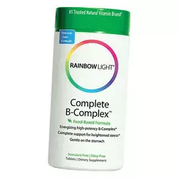 Энергетический Высокоэффективный В-комплекс, Complete B-Complex, Rainbow Light  90таб (36316007)